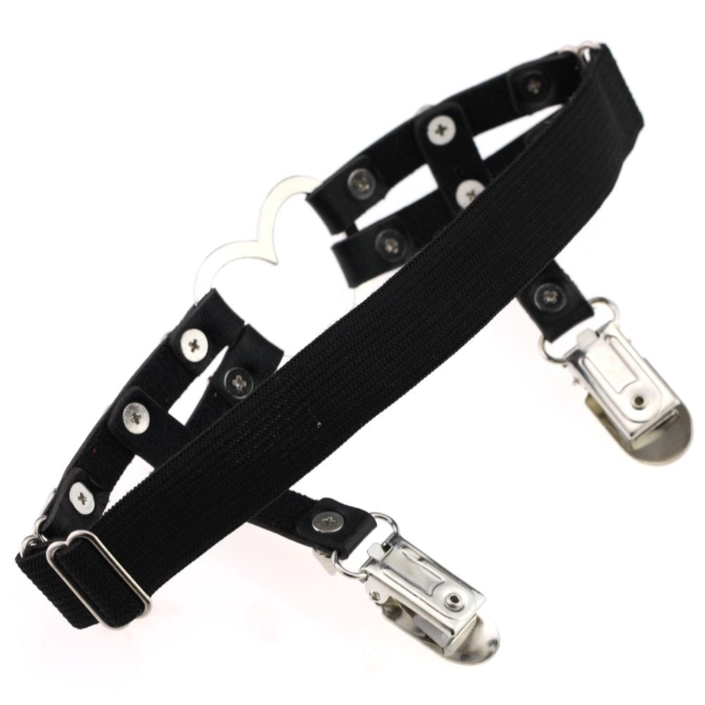 Studded Heart Thigh Garter