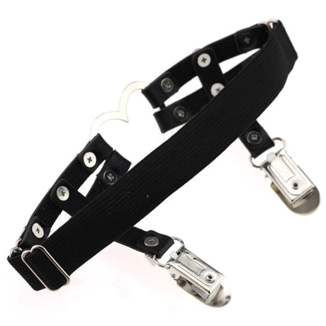 Studded Heart Thigh Garter