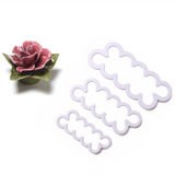 3pcs set Pottery Art Rose Cutting Mould DIY Handmade Ceramics Die