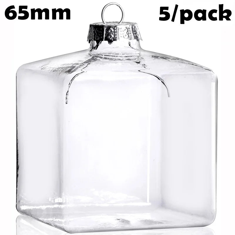 Five DIY Paintable Fillable Christmas Decoration Ornament 120*100mm Snowflake