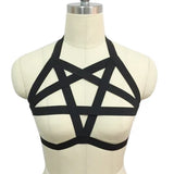 Pentagram Punk Harness Cage Body Harness