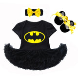 0-2Y 3pcs Girl Baby Superhero Suit Costume Newborn Clothing Sets