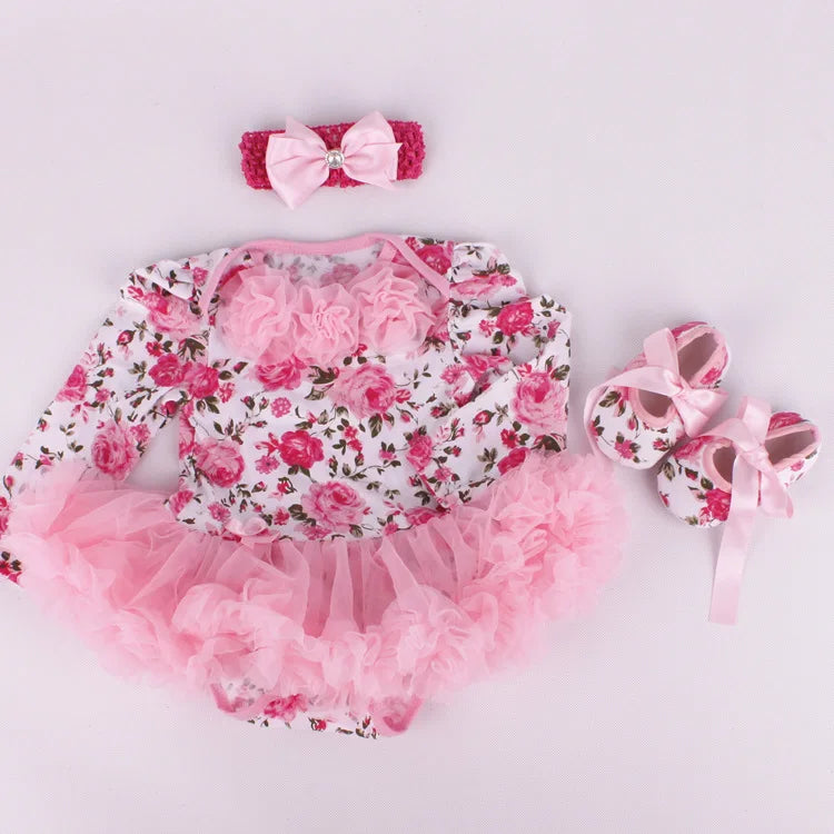 0-2Y 3pcs Girl Baby Superhero Suit Costume Newborn Clothing Sets