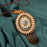 Handmade Beaded Leather Boho Necklaces