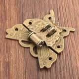Antique Bronze Butterfly Hasp Latch Wooden Box Clasp Furniture Hardware