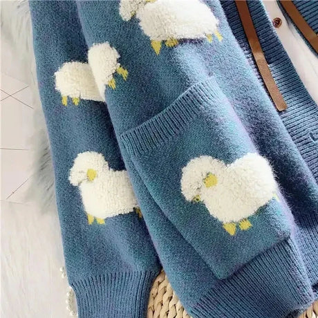 Fluffy Sheep Thick Sweater Cardigan