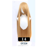 Extra Long Wavy or Straight Wigs with Full Bangs Heat Resistant