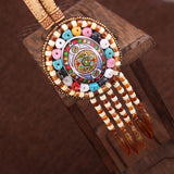 Handmade Beaded Leather Boho Necklaces