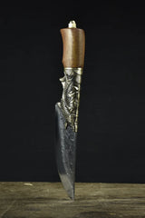 The Fisherman's Knife Steel Blade Handmade Forged Utility Boning Chef Cleaver