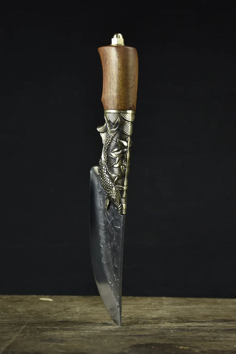 The Fisherman's Knife Steel Blade Handmade Forged Utility Boning Chef Cleaver