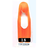 Extra Long Wavy or Straight Wigs with Full Bangs Heat Resistant