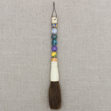 Decorative Pearl and Stone Calligraphy Artist Brushes