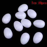 10Pcs 3/4/5/6/7cm DIY Styrofoam Easter Egg Foam Crafts DIY
