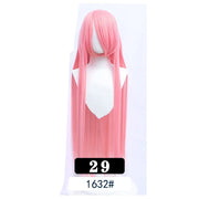 Extra Long Wavy or Straight Wigs with Full Bangs Heat Resistant