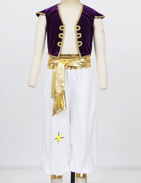 Aladdin Costume Kids Boys Arabian Prince Costume