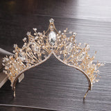 Bridal Jewellery Set - Crown, Earrings & Necklace.