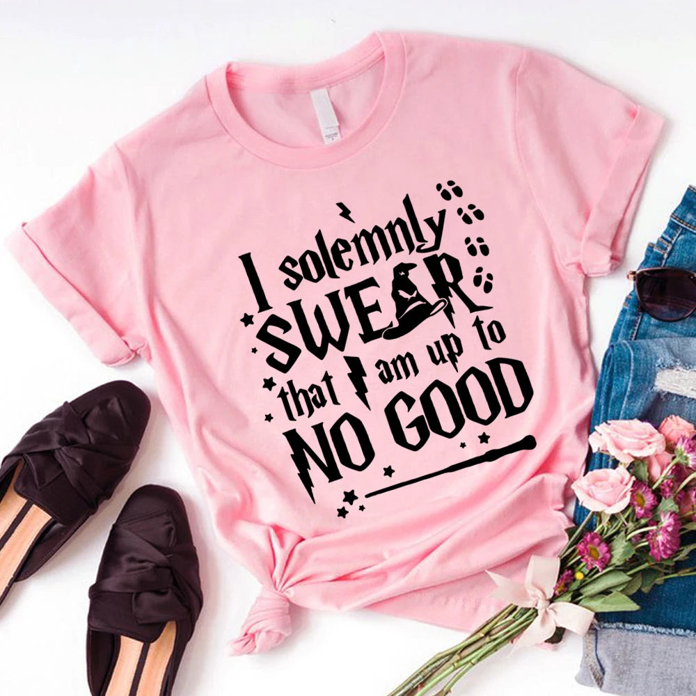 I Solemnly Swear That I Am Up To No Good T Shirt Book Quotes