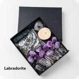 Natural Crystal Gift Sets Amethyst Clear Quartz Rose Quartz Gifts Box
