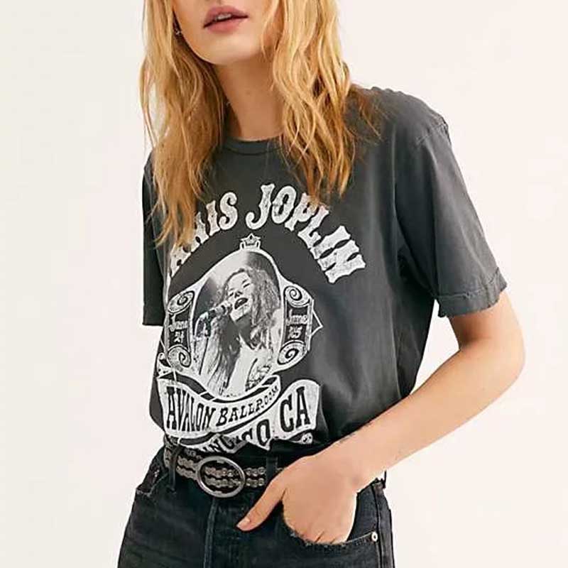 Janis Joplin Rock Chic Music T-shirt
