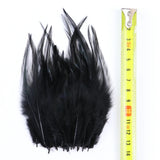 50/100 Pcs Black Goose Chicken Pheasant Feathers DIY Crafts