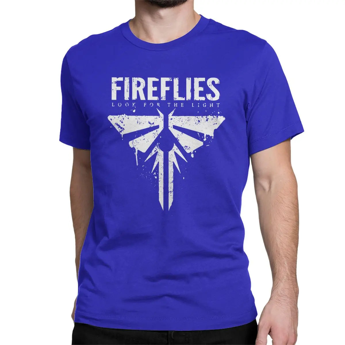 Men's Fireflies Last Of Us T-Shirt Ellie Joel Video Game 100% Cotton