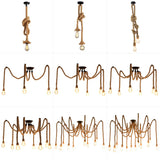 Pirate's Ship Hemp Rope Ceiling Pendant Light Chandeliers Spider Chandelier