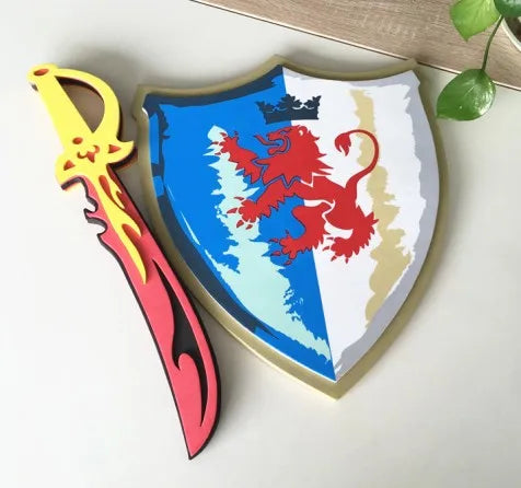Medieval Sword & Shield Set Soft Children Cosplay