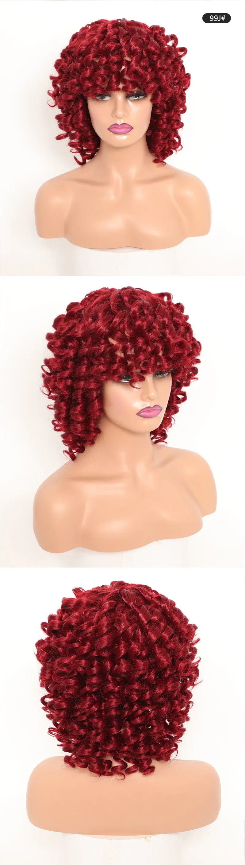 Ringlet Wigs Orange Pink Blonde Cosplay Wigs