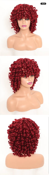 Ringlet Wigs Orange Pink Blonde Cosplay Wigs