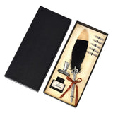 Calligraphy Feather Quill Fountain Pen Set Gift Box.