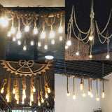 Pirate's Ship Hemp Rope Ceiling Pendant Light Chandeliers Spider Chandelier