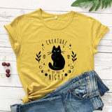 Creature Of The Night Black Cat T-shirt