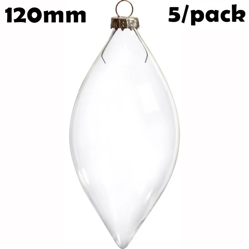 5 Pieces x DIY Paintable Fillable Shatterproof Christmas Decoration Ornaments 65mm Square Cube