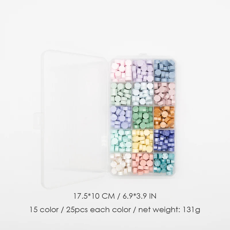 Sealing Wax Box Set Stamp Seal Beans Beads Wax stamp Making Tools