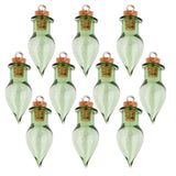 Ten Green Vial Bottles DIY Jewellery Making