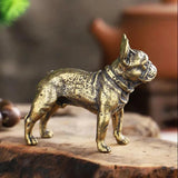 Copper Bulldog Figurine Tea Pets