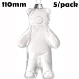 Five DIY Paintable Fillable Christmas Decoration Ornament 120*100mm Snowflake