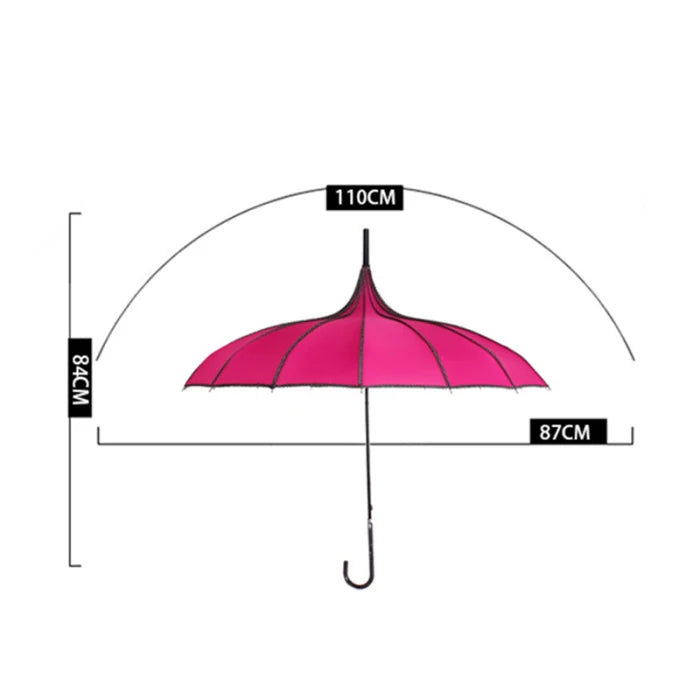 Pagoda Umbrellas Party Sun Rain UV Protective Umbrella Large Umbrella 100cm