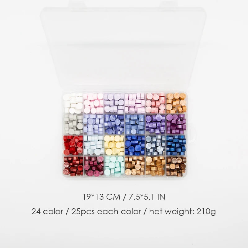 Sealing Wax Box Set Stamp Seal Beans Beads Wax stamp Making Tools