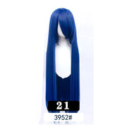 Extra Long Wavy or Straight Wigs with Full Bangs Heat Resistant