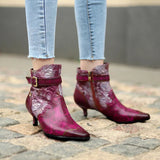 Serafina Rose's Genuine Leather Ankle Boots