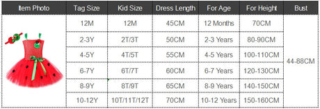 Red Sweet Strawberry Tutu Dress Halloween Costumes