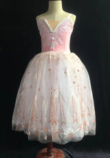 Sweetness Long Ballet Tutu Dress Contemporary Dance Ballerina Dress Costumes