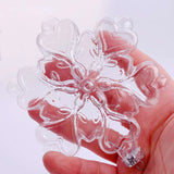 Five DIY Paintable Fillable Christmas Decoration Ornament 120*100mm Snowflake