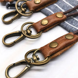 Leather Lanyard Strap Wrist Neck Keychain