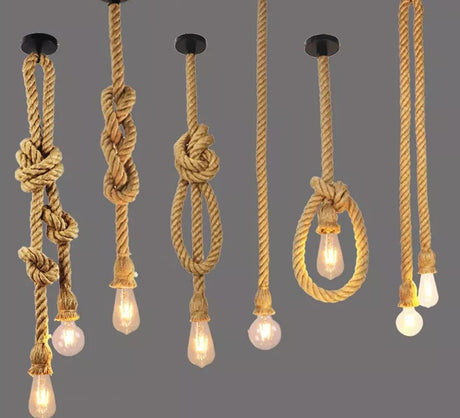 Pirate's Ship Hemp Rope Ceiling Pendant Light Chandeliers Spider Chandelier