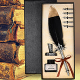 Calligraphy Feather Quill Fountain Pen Set Gift Box