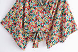 Ida's Floral Kimono Wrap Top
