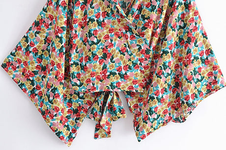 Ida's Floral Kimono Wrap Top