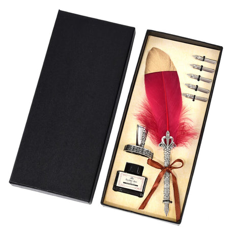 Calligraphy Feather Quill Fountain Pen Set Gift Box